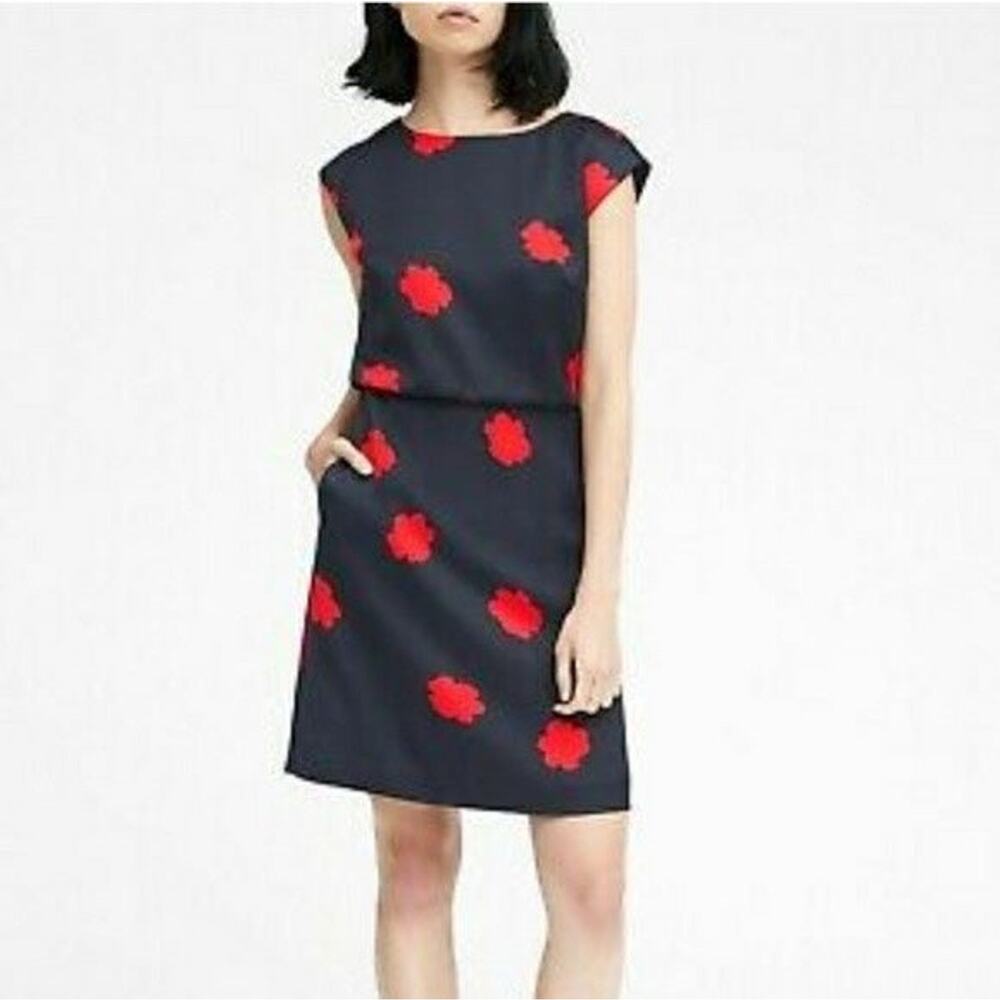 Banana Republic Floral Drape Back Dress